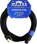 Speaker Cable-25 Foot-16 Ga-Speakon to Banana Plug