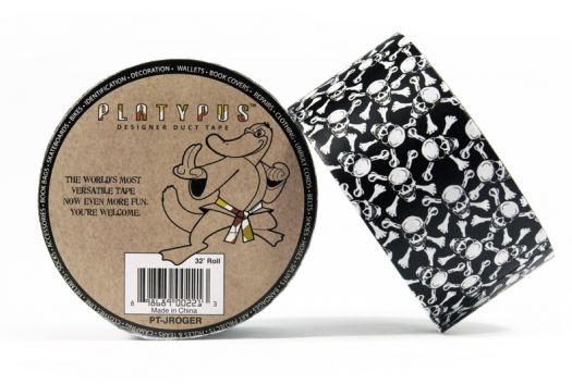 2 Inch Designer Duct Tape-Jolly Roger Pirate Print