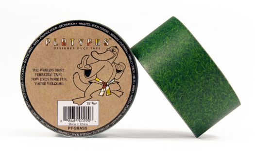 2 Inch Designer Duct Tape-Green Grass Weave Print