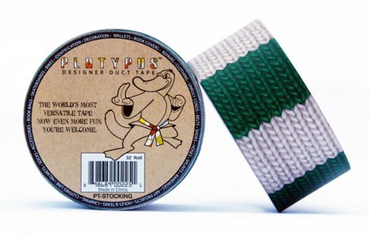 2 Inch Designer Duct Tape-Winter Stocking Print