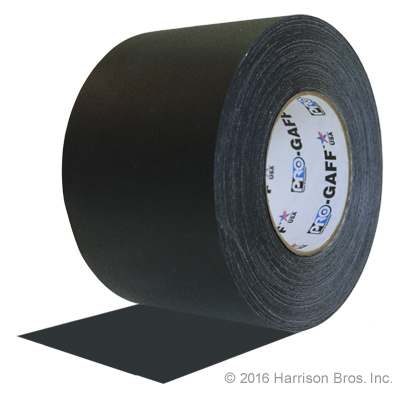 Gaffers Tape-4 IN x 55 YD-Black-Pro Gaffer - Click Image to Close