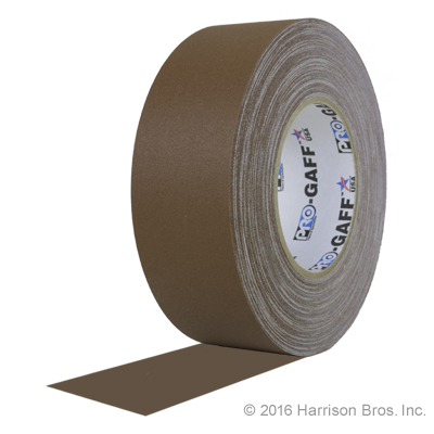 Gaffers Tape-2 IN x 55 YD-Brown-Pro Gaffer - Click Image to Close