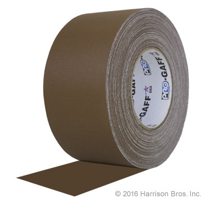Gaffers Tape-3 IN x 55 YD-Brown-Pro Gaffer - Click Image to Close
