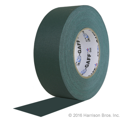 Gaffers Tape-2 IN x 55 YD-Green-Pro Gaffer - Click Image to Close