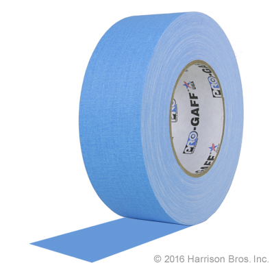 Gaffers Tape-2 IN x 50 YD-Neon Blue-Pro Gaffer - Click Image to Close