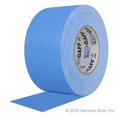 Gaffers Tape-3 IN x 50 YD-Neon Blue-Pro Gaffer - Click Image to Close