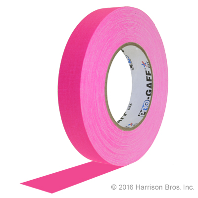 Gaffers Tape-1 IN x 50 YD-Neon Pink-Pro Gaffer - Click Image to Close