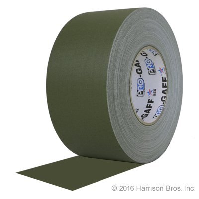 Gaffers Tape-3 IN x 55 YD-Olive Drab-Pro Gaffer - Click Image to Close