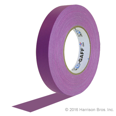 Gaffers Tape-1 IN x 55 YD-Purple-Pro Gaffer - Click Image to Close
