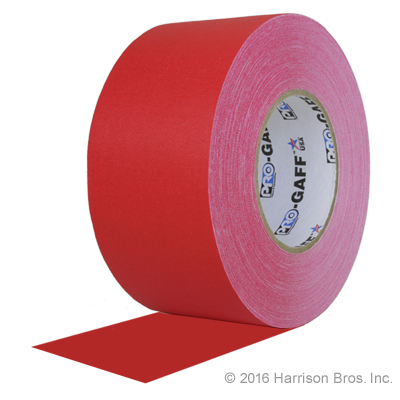 Gaffers Tape-3 IN x 55 YD-Red Gaffer - Click Image to Close
