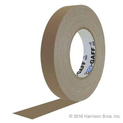 Gaffers Tape-1 IN x 55 YD-Tan-Pro Gaffer - Click Image to Close