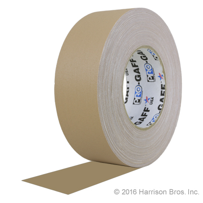 Gaffers Tape-2 IN x 55 YD-Tan-Pro Gaffer - Click Image to Close