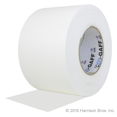 Gaffers Tape-4 IN x 55 YD-White-Pro Gaffer - Click Image to Close