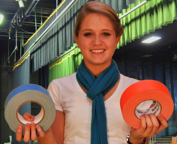 Girl Holds Gaffers Tape From TheTapeworks.com