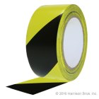 Striped Safety Tape-2 IN X 36 YD-Yellow/Black -Vinyl