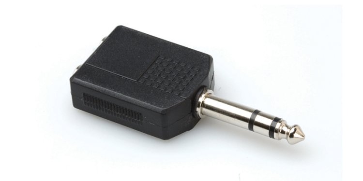 Audio Adaptper-Dual 1/4 Inch Female to 1/4 Inch Male - Click Image to Close