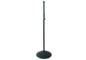 Round Base Microphone Stand- Straight-Black- MS7201B