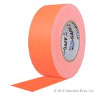 Gaffers Tape-2 IN x 50 YD-Neon Orange-Pro Gaffer
