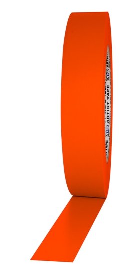 Pro Tape Artists Tape-Neon Orange-1 IN x 60 YD - Click Image to Close