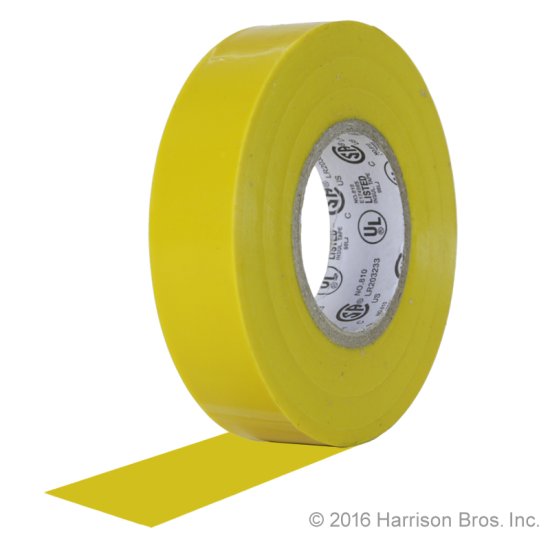 Hoop Tape-3/4 IN X 22 YD-Yellow-3 Pack-Vinyl-ATP - Click Image to Close