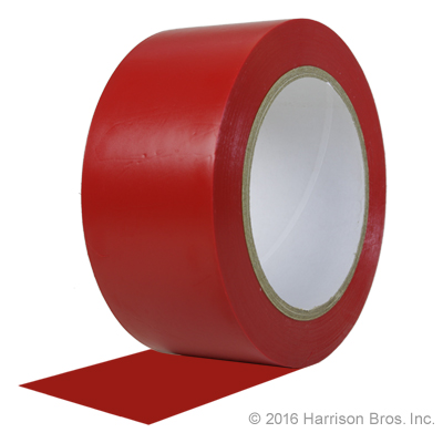 Aisle Marking Tape-2 IN x 36 YD-Red - Click Image to Close