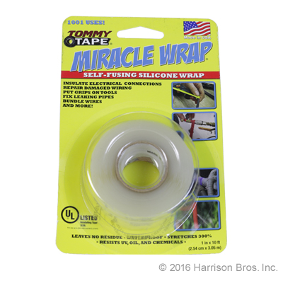 Tommy Tape Pack of 5 Miracle Wrap Self-Fusing Silicone Repair Tape 