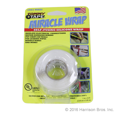 Miracle Wrap Silicone Self Fusing Tape-White - Click Image to Close