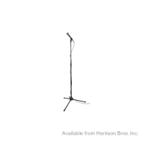 Euro-Style Tripod Base Straight Microphone Stand-MS7700B - Click Image to Close