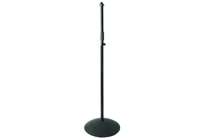 (image for) Round Base Microphone Stand- Straight-Black- MS7201B