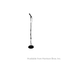 Round Base Microphone Stand- Straight-Chrome-MS7201C
