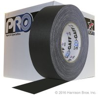 2 IN x 55 YD Black Pro Gaff Gaffers Tape - Click Image to Close