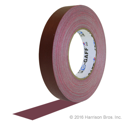 Gaffers Tape-1 IN x 55 YD-Burgundy-Pro Gaffer - Click Image to Close