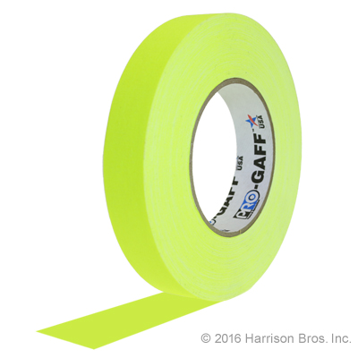 (image for) Cloth Hoop Tape-1 IN x 50 YD-Neon Yellow