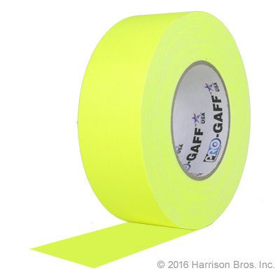 (image for) Gaffers Tape-2 IN x 50 YD-Neon Yellow-Pro Gaffer