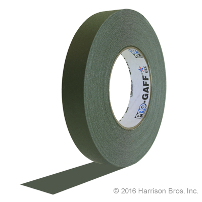 (image for) Gaffers Tape-1 IN x 55 YD-Olive Drab-Pro Gaffer