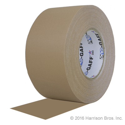 (image for) Gaffers Tape-3 IN x 55 YD-Tan-Pro Gaffer