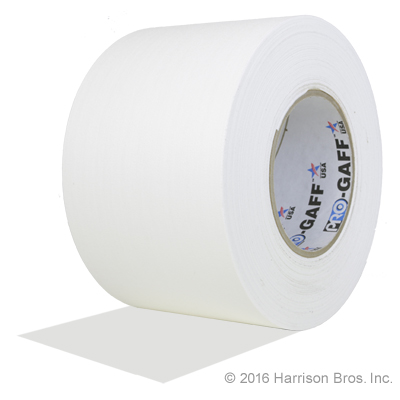 (image for) Gaffers Tape-4 IN x 55 YD-White-Pro Gaffer