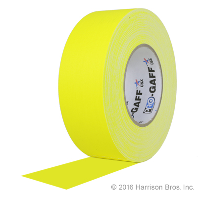 (image for) Gaffers Tape-2 IN x 55 YD-Yellow-Pro Gaffer