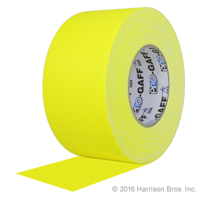 (image for) Gaffers Tape-3 IN x 55 YD-Yellow-Pro Gaffer
