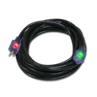 Extension Cord-Lighted Ends-50 FT-Black-12 GA