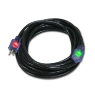 (image for) Extension Cord-Lighted Ends-100 FT-Black-12 GA