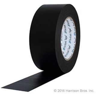 2 IN x 60 YD Pro Artist Paper Gym Floor Tape-Black - Click Image to Close