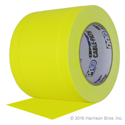 Cable Path Tape-4 IN x 30 YD-Yellow - Click Image to Close