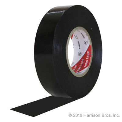 Electrical Tape-3/4 IN x 22 YD-Black-Pro Tapes-10 Roll Sleeve - Click Image to Close