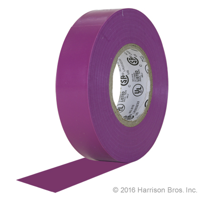 Electrical Tape-3/4 IN x 22 YD-Purple-Pro Tapes-10 Roll Sleeve - Click Image to Close