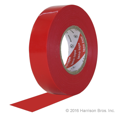Electrical Tape-3/4 IN x 22 YD-Red-Pro Tapes-10 Roll Sleeve - Click Image to Close