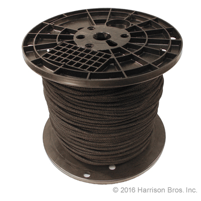 Cotton Sash Cord-Black-1200 FT Spool Cotton Sash Cord-Black-1200 FT Spool