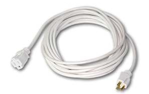 (image for) White 12 Gauge Extension Cord-50 Foot