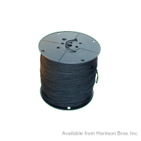 Cotton Tie Line-Black-1000 YD Spool-Unglazed #4 - Click Image to Close