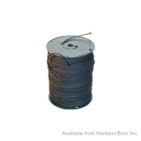 Cotton Tie Line-Black-1000 FT Spool-Unglazed #4 - Click Image to Close